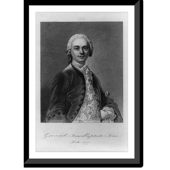 Historic Framed Print, Jean Baptiste Louis Gresset, 1709-1777, 17-7/8" x 21-7/8"