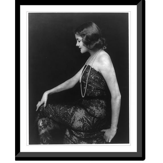 Historic Framed Print, Jeanne Eagels, 1890-1929, 17-7/8" x 21-7/8"