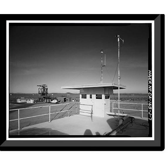 Historic Framed Print, Jet Propulsion Laboratory Edwards Facility, Control & Recording Center, Edwards Air Force Base, Boron vicinity, Kern County, CA - 7, 17-7/8" x 21-7/8"