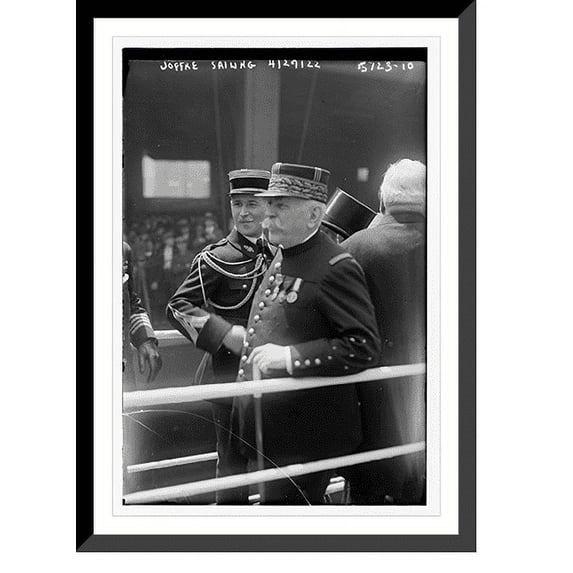 Historic Framed Print, Joffre sailing, 17-7/8" x 21-7/8"