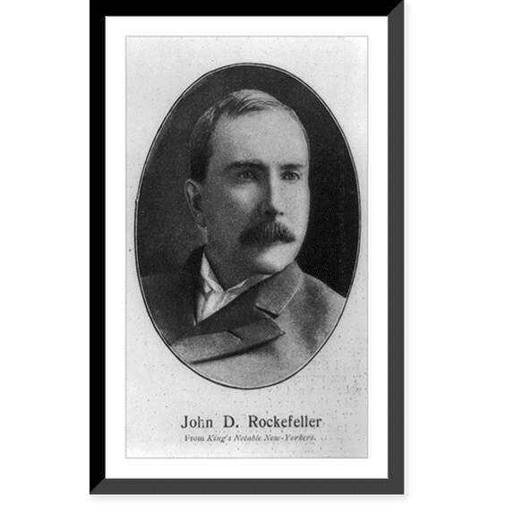 Historic Framed Print, John Davison Rockefeller, 1839-1937 - 3, 17-7/8" x 21-7/8"