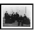 thumbnail image 1 of Historic Framed Print, [John Minor Botts, 1802-69?, full length portrait, seated on steps of their mansion in Culpeper County, Va., facing slightly left, with his family], 17-7/8" x 21-7/8", 1 of 9