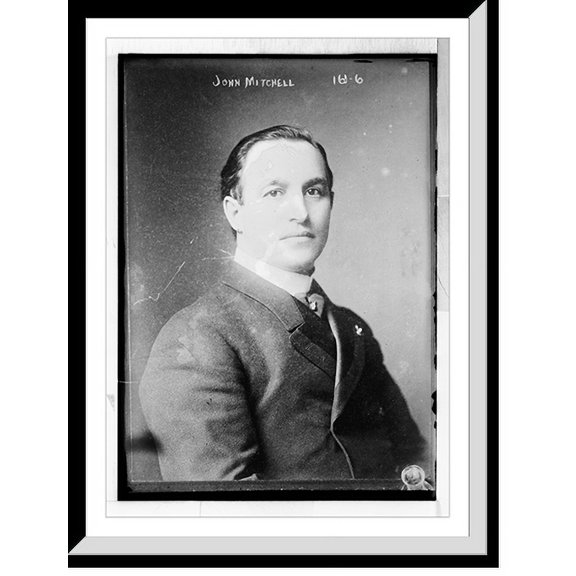 Historic Framed Print, John Mitchell, portrait bust - 2, 17-7/8" x 21-7/8"