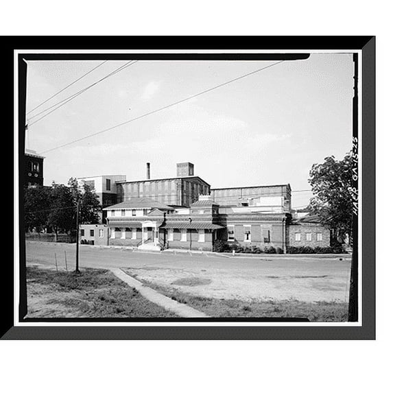 Historic Framed Print, John P. King Manufacturing Company, 1701 Goodrich Street, Augusta Canal, Augusta, Richmond County, GA - 25, 17-7/8" x 21-7/8"