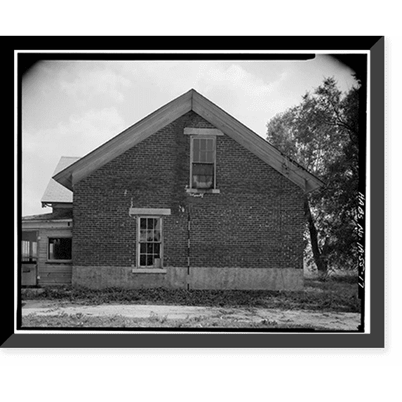 Historic Framed Print, John Reichard House, State Route 92 vicinity, Knoxville vicinity, Marion County, IA - 17, 17-7/8" x 21-7/8"