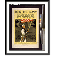 thumbnail image 1 of Historic Framed Print, Join the Navy; America's new prestige in world affairs will mean a greater Navy. Be a part of it. America advances.Herbert Paus., 17-7/8" x 21-7/8", 1 of 9