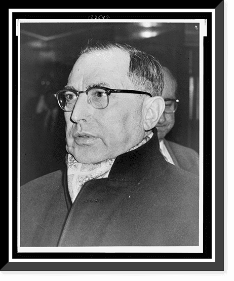 Historic Framed Print, Joseph Profaci at Crime Comm. hearing.World ...