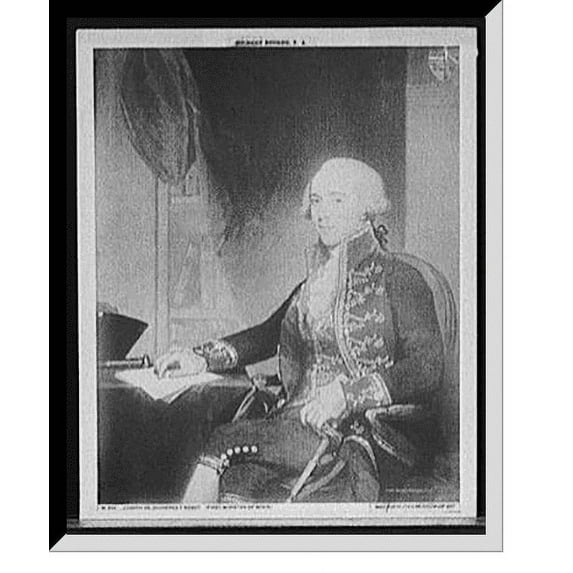 Historic Framed Print, Joseph de Jaudenes Nebot (first minister of Spain), 17-7/8" x 21-7/8"
