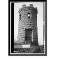 thumbnail image 1 of Historic Framed Print, Julien Dubuque Monument (Grave), Mississippi River Vicinity, Julien Dubuque Drive, Dubuque vicinity, Dubuque County, IA, 17-7/8" x 21-7/8", 1 of 9