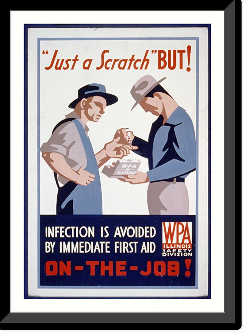 Historic Framed Print, Just a scratch