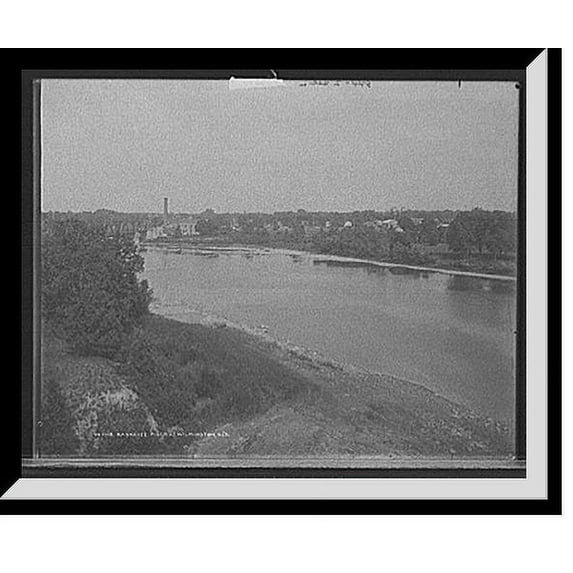 Historic Framed Print, Kankakee River at Wilmington, Ill's. - 2, 17-7/8" x 21-7/8"