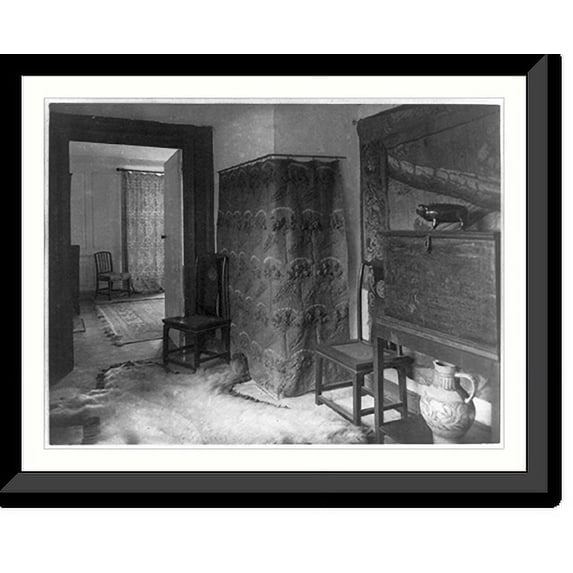 Historic Framed Print, Kelmscott Manor (country house of Wm. Morris): passage to panelled room (used by D.G. Rossetti), 17-7/8" x 21-7/8"