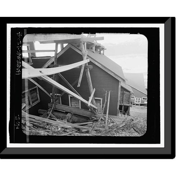 Historic Framed Print, Kennecott Copper Corporation, Concentration Mill, On Copper River & Northwestern Railroad, Kennicott, Valdez-Cordova Census Area, AK - 45, 17-7/8" x 21-7/8"
