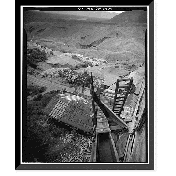 Historic Framed Print, Kennecott Copper Corporation, On Copper River & Northwestern Railroad, Kennicott, Valdez-Cordova Census Area, AK - 8, 17-7/8" x 21-7/8"