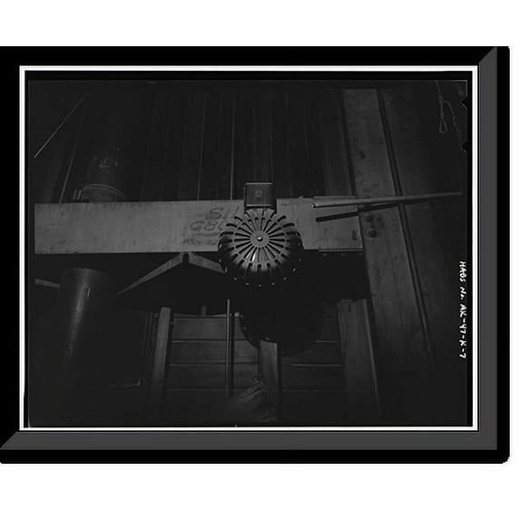 Historic Framed Print, Kodiak Naval Operating Base, Aircraft Storehouse, U.S. Coast Guard Station, Kodiak, Kodiak Island Borough, AK - 7, 17-7/8" x 21-7/8"