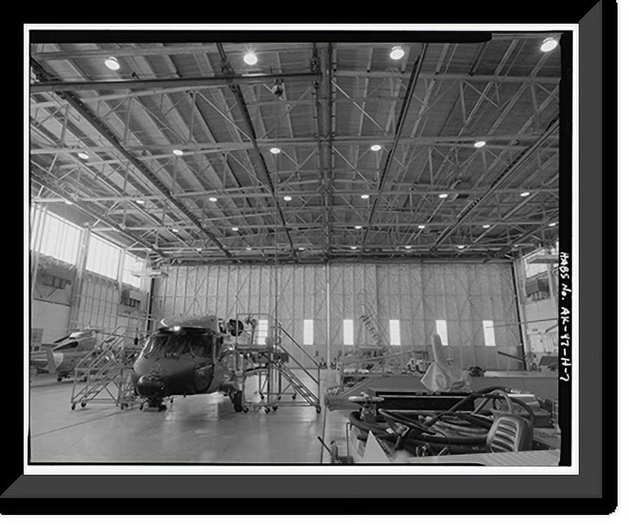 Historic Framed Print, Kodiak Naval Operating Base, Hangar, U.S. Coast ...