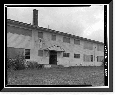 Historic Framed Print, Kodiak Naval Operating Base, Navy Barracks ...