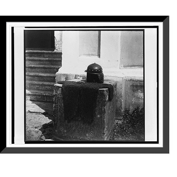 Historic Framed Print, Kol'chuga i shlem Prepodobnago Dalmata. [Dalmatovo], 17-7/8" x 21-7/8"