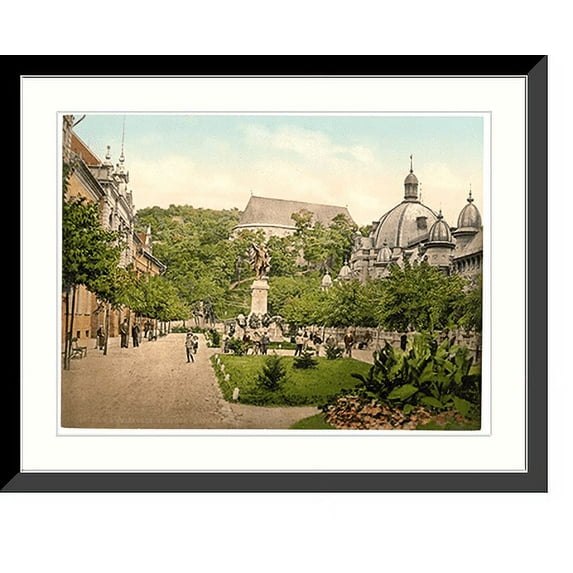 Historic Framed Print, Kossuth Monument Miskolez Hungary Austro-Hungary, 17-7/8" x 21-7/8"