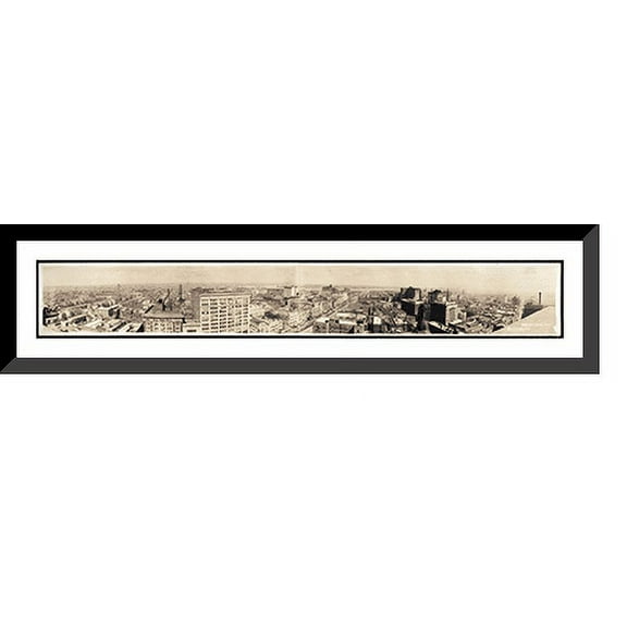 Historic Framed Print, LA New Orleans 1919 PHOTO, 36-3/8" x 8-3/8"