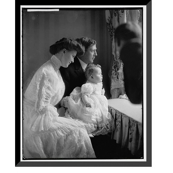 Historic Framed Print, LEITER, L.Z., MRS. HOUSE, INTERIOR - 5, 17-7/8" x 21-7/8"