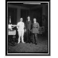 thumbnail image 1 of Historic Framed Print, LINDBERGH, CHARLES, COLONEL. GROUP WITH MODEL - 2, 17-7/8" x 21-7/8", 1 of 9