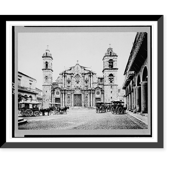 Historic Framed Print, La Catedral, Habana, 17-7/8" x 21-7/8"