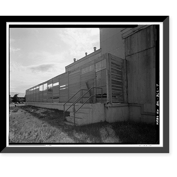 Historic Framed Print, Ladd Field, Power Plant, Fort Wainwright, Fairbanks, Fairbanks North Star Borough, AK - 7, 17-7/8" x 21-7/8"