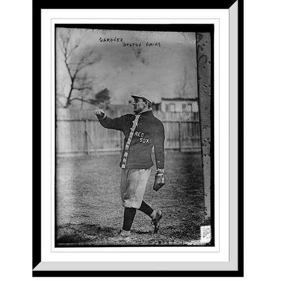 Historic Framed Print, Larry Gardner, Boston AL (baseball), 17-7/8" x 21-7/8"
