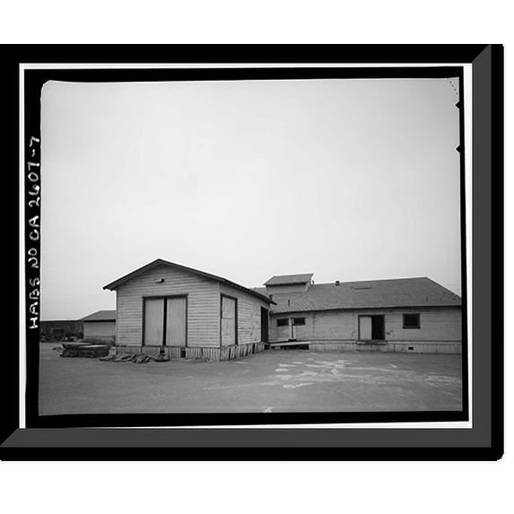 Historic Framed Print, Latimer Packing House, 321 South San Antonio Avenue, Ontario, San Bernardino County, CA - 7, 17-7/8" x 21-7/8"