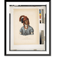 thumbnail image 1 of Historic Framed Print, Ledagie. A Creek chief.drawn, printed and coloured at the lithographic establishment, 94 Walnut St., Phila., 17-7/8" x 21-7/8", 1 of 9