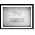 thumbnail image 1 of Historic Framed Print, [Library of Congress, Washington, D.C. Vertical section and plan of skylights], 17-7/8" x 21-7/8", 1 of 9