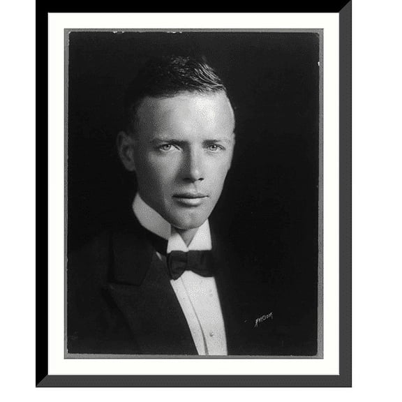 Historic Framed Print, Lindbergh - 2, 17-7/8" x 21-7/8"