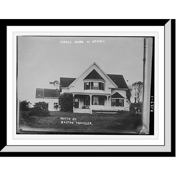 Historic Framed Print, Linell home at Hyannis - photo by Boston Traveler.Boston Traveler, 17-7/8" x 21-7/8"
