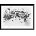 thumbnail image 1 of Historic Framed Print, Little market place, Tours, [France], 17-7/8" x 21-7/8", 1 of 9