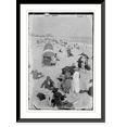 thumbnail image 1 of Historic Framed Print, Long Beach picnicers, 17-7/8" x 21-7/8", 1 of 9