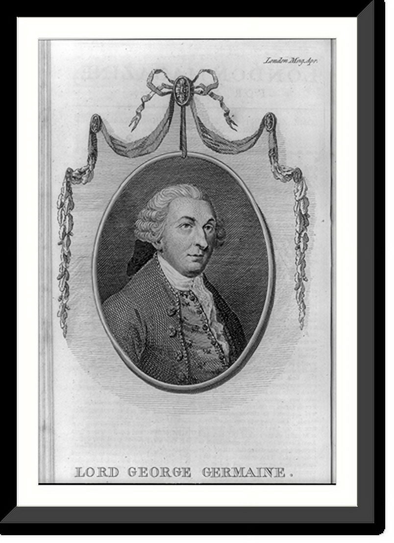 George Herrmain Historic Framed Print, Lord George Germaine, 17-7/8