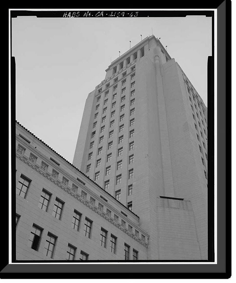 Historic Framed Print, Los Angeles City Hall, 200 North Spring Street ...