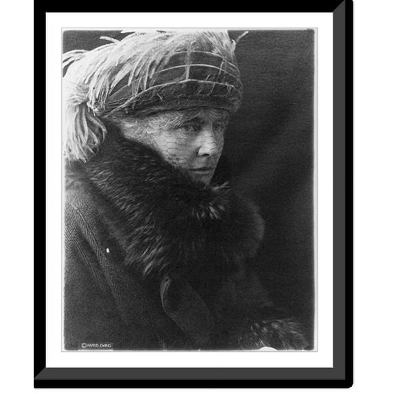 Historic Framed Print, Lou (Henry) Hoover, 17-7/8" x 21-7/8"