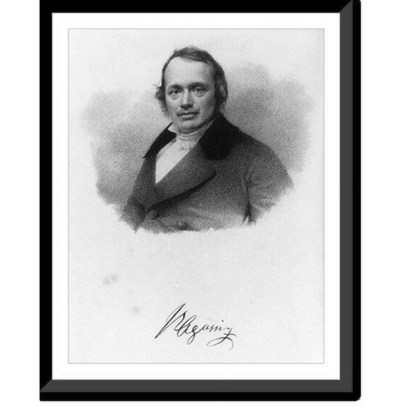 Historic Framed Print, Louis Agassis, 1807-1873, 17-7/8" x 21-7/8"