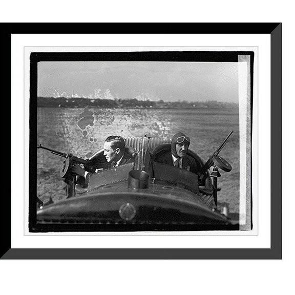 Historic Framed Print, Lt. Gen. Wise & Lt. Brooks Hyde-Pierson, 10/21/21, 17-7/8" x 21-7/8"
