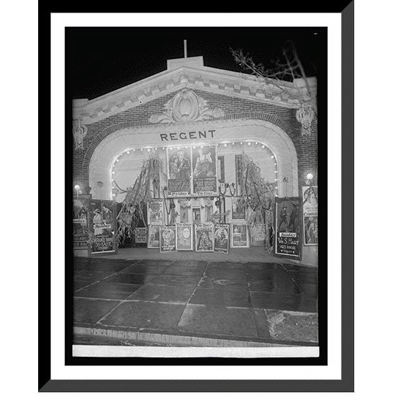 Historic Framed Print, Lust's Regent theater, 17-7/8" x 21-7/8"