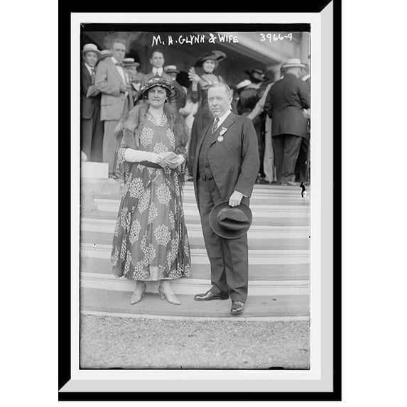 Historic Framed Print, M.H. Glynn & wife, 17-7/8" x 21-7/8"