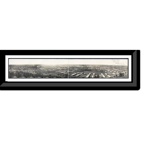 Historic Framed Print, MA Camp Devens Ayer 1917, 17-7/8" x 21-7/8"