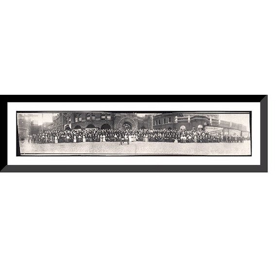 Historic Framed Print, MO Nat Bankers Ass St Louis 1906 PHOTO, 36-3/8" x 8-3/8"
