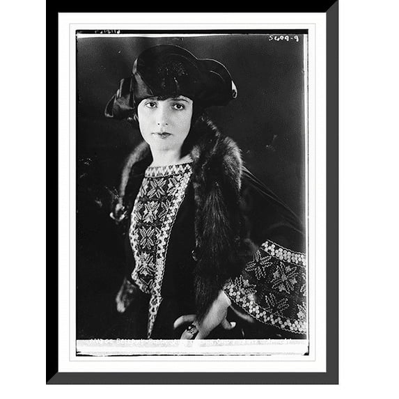 Historic Framed Print, Madge Bellamy (model), 17-7/8" x 21-7/8"