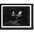 thumbnail image 1 of Historic Framed Print, Man and woman on horseback, Japan, 17-7/8" x 21-7/8", 1 of 9