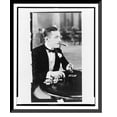 thumbnail image 1 of Historic Framed Print, [Man, with cigarette holder in mouth, playing cards], 17-7/8" x 21-7/8", 1 of 9
