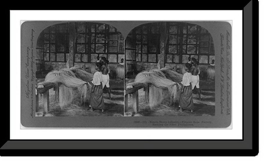 Filipino Rope Factory Historic Framed Print, Manila hemp industry, Philippines: Filipino rope ...