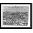 thumbnail image 1 of Historic Framed Print, Map of Great Western Central City, 17-7/8" x 21-7/8", 1 of 9